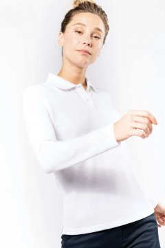 LADIES' LONG-SLEEVED POLO SHIRT