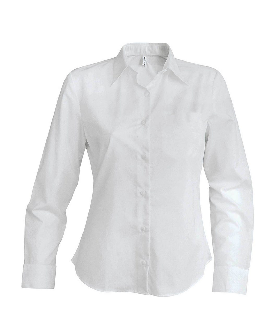LADIES' LONG-SLEEVED OXFORD SHIRT White XS