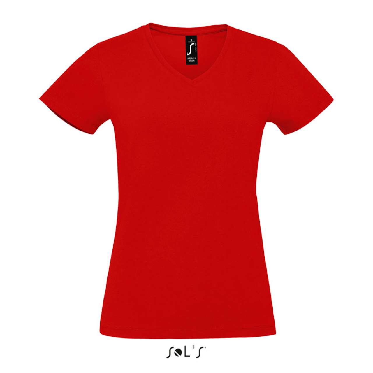 SOL'S IMPERIAL V WOMEN - V-NECK T-SHIRT Red S