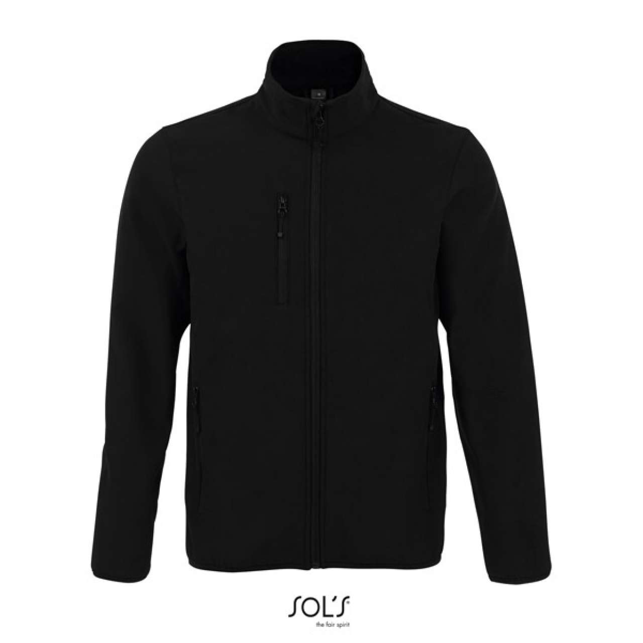 SOL'S RADIAN MEN - SOFTSHELL ZIP JACKET Black S